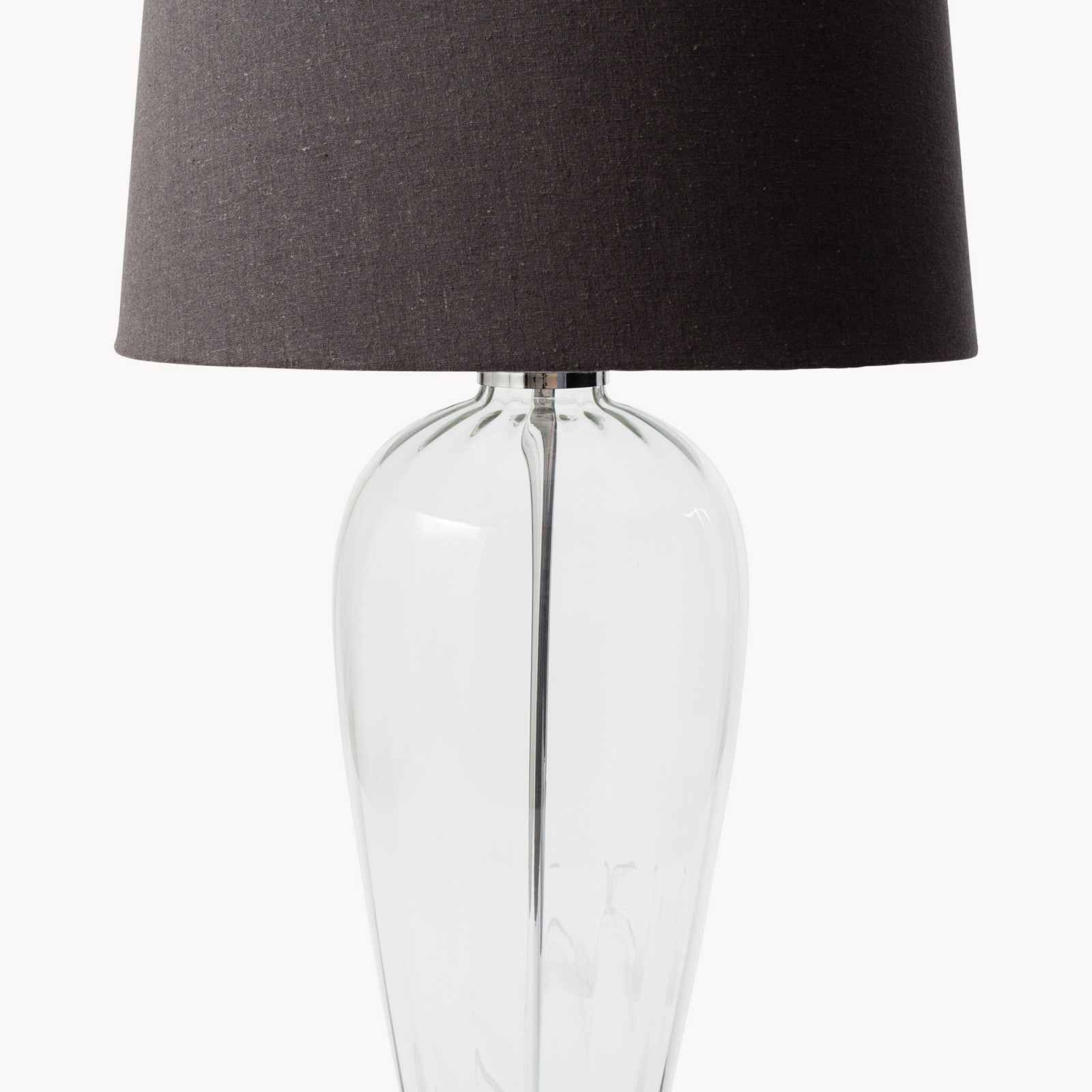 Ow Clifton Glass Table Lamp With, Round Glass Table Lamp Uk