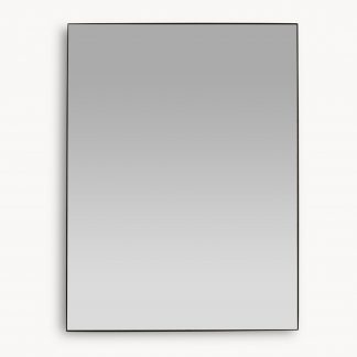 OW - Wilton Black Framed Antiqued Mirror