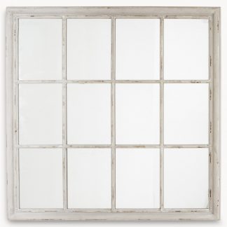 OW - Wilton Grey Grid Mirror