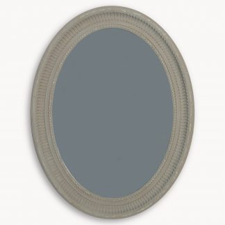 OW - Wilton Oval Mirror With Cut Edge Design
