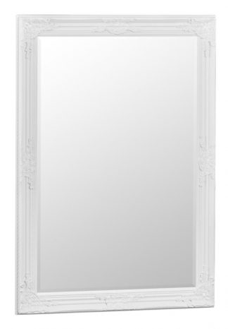 KI - White Frame Rectangular Mirror