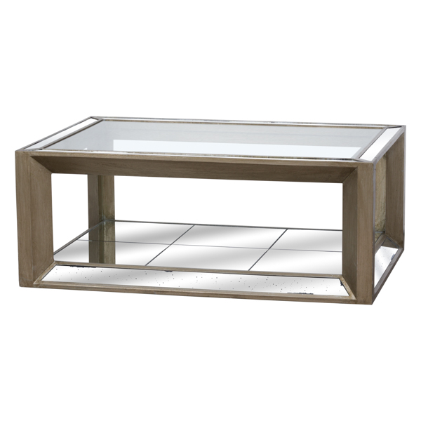 HI Large Mirrored Coffee Table Country Furniture Barn