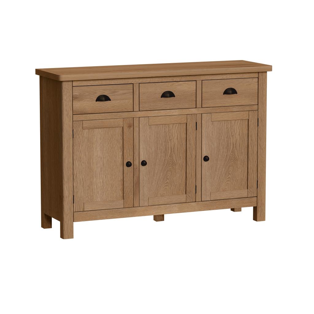 KI Radcliffe Oak 3 Drawer 3 Door Sideboard Country Furniture Barn