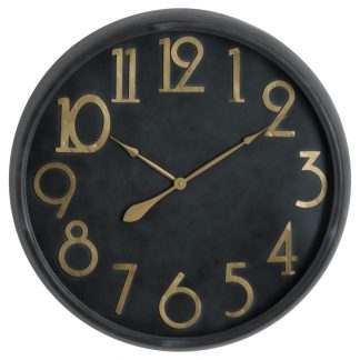 HI - Large Soho Brass & Stone Clock
