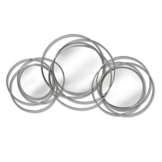 HI - Silver Trio Multi Circled Wall Mirror