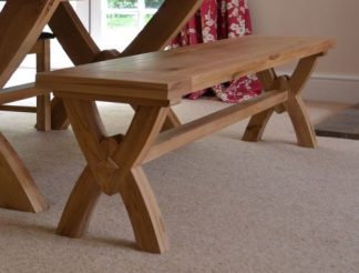 SJ - Maya Oak Large Dining Bench