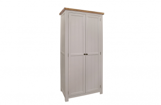HB - Country Grey Full Hanging Double Wardrobe