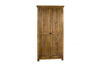 HB - Country Rustic Pine Full Hanging Double Wardrobe