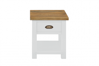 HB - Country White Lamp Table