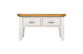 HB - Wealden White Coffee Table With 2 Drawers