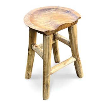 MAC - Teak Root Bar Stool