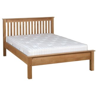 DP Newton Oak 4'6 Low Foot End Bed