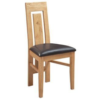 DP Newton Oak Panel Back Chair