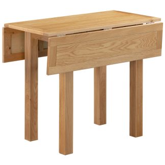 DP Newton Oak Square Drop Leaf Dining Table
