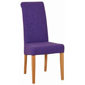 DP Newton Oak Purple Dining Chair